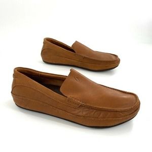 Olukai Kulana Leather Mocs Slip On Loafers Brown Orthotic 11